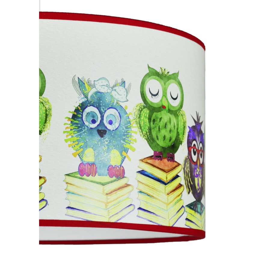 Duolla - Детская подвесная люстра OWL 1xE27/15W/230V диаметр 35 см
