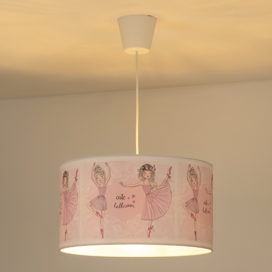 Duolla - Детская подвесная люстра PRINT M 1xE27/40W/230V диаметр 35 см балерины