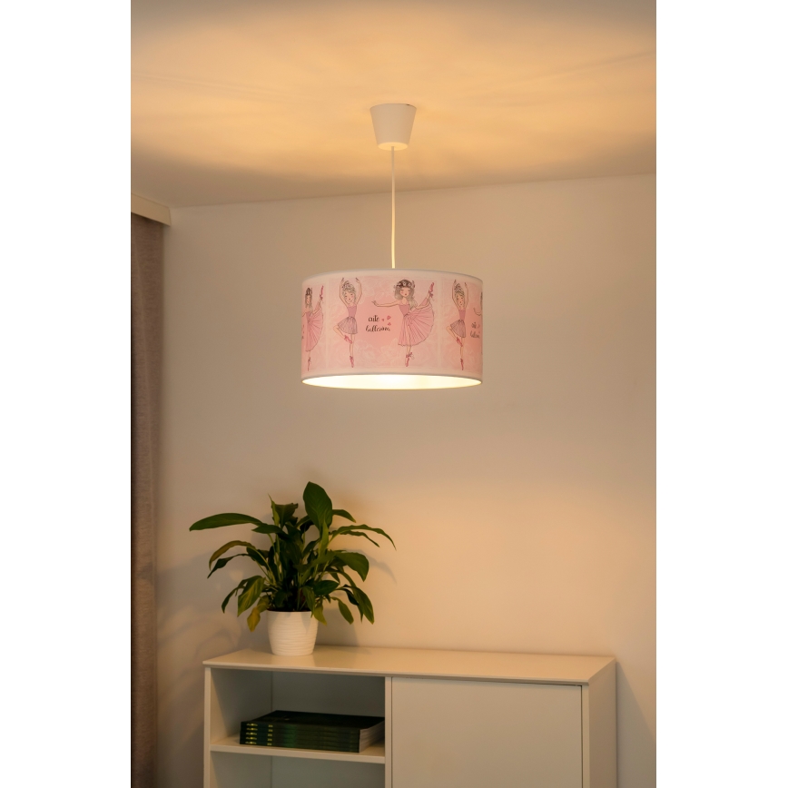 Duolla - Детская подвесная люстра PRINT M 1xE27/40W/230V диаметр 35 см балерины