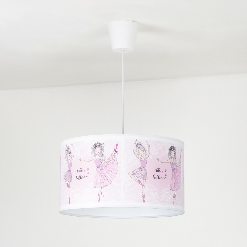 Duolla - Детская подвесная люстра PRINT M 1xE27/40W/230V диаметр 35 см балерины