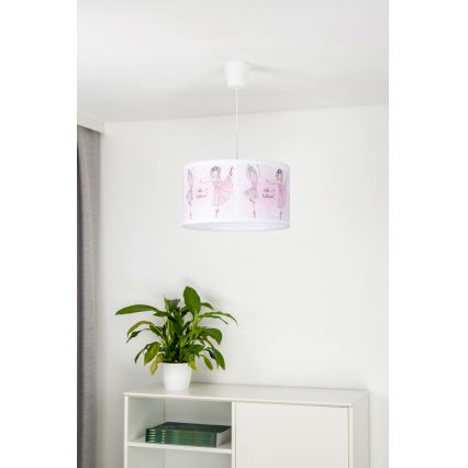 Duolla - Детская подвесная люстра PRINT M 1xE27/40W/230V диаметр 35 см балерины