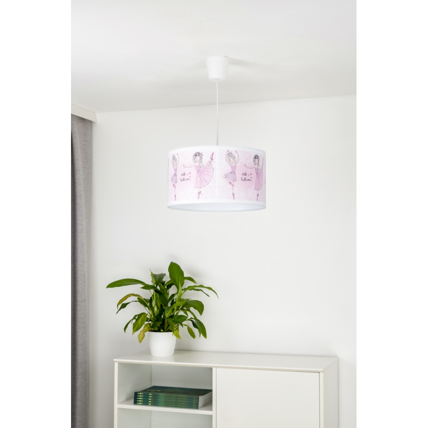 Duolla - Детская подвесная люстра PRINT M 1xE27/40W/230V диаметр 35 см балерины