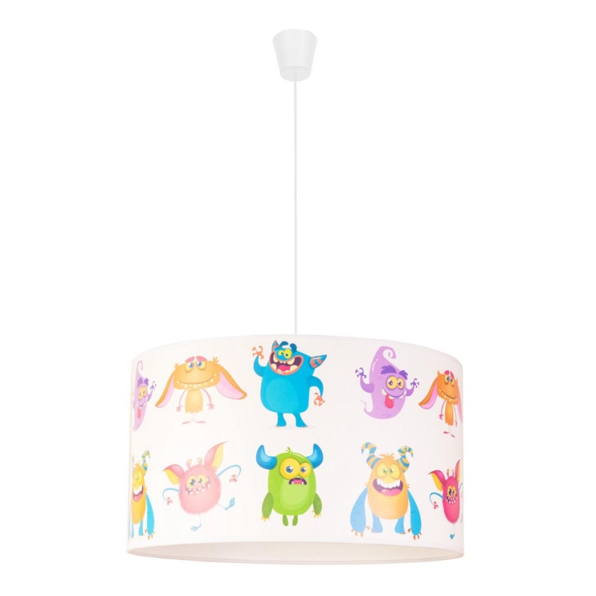 Duolla - Детская подвесная люстра PRINT M 1xE27/40W/230V диаметр 35 см тролли