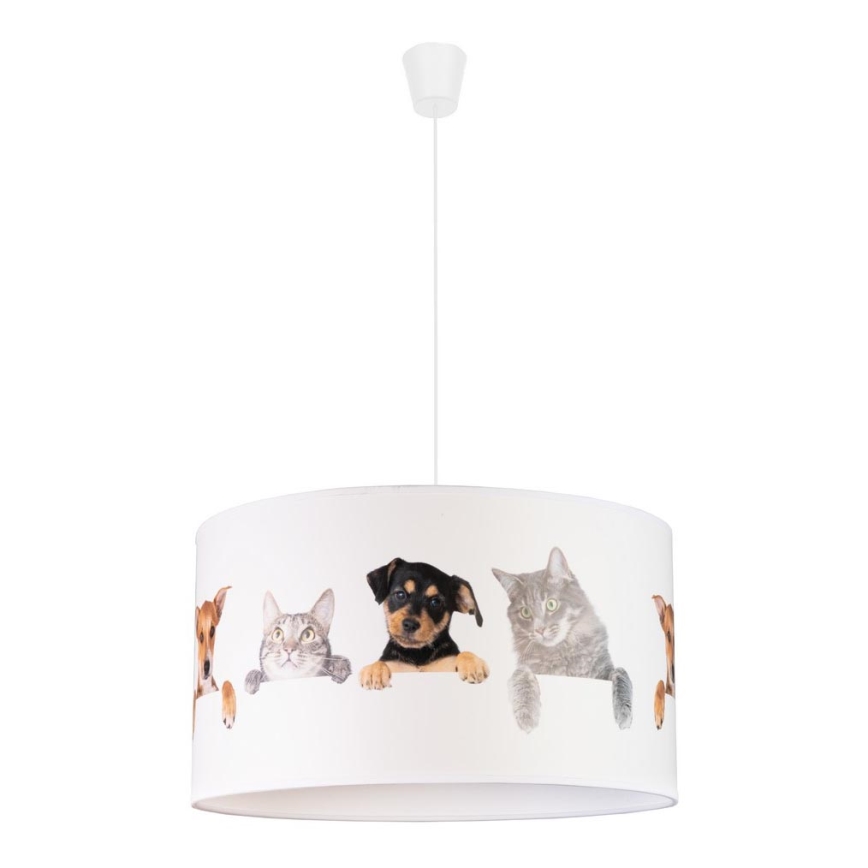 Duolla - Детская подвесная люстра PRINT M 1xE27/40W/230V диаметр 35 см животные