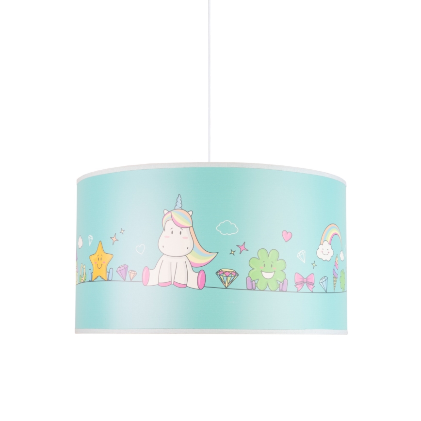 Duolla - Детская подвесная люстра UNICORN 1xE27/15W/230V диаметр 35 см