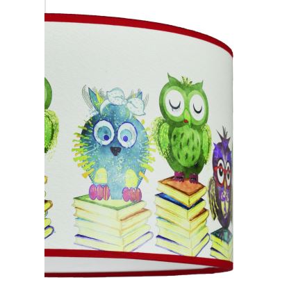 Duolla - Дитяча підвісна люстра OWL 1xE27/15W/230V діаметр 35 см