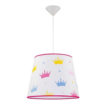 Duolla - Дитяча підвісна люстра PRINCESS 1xE27/40W/230V діаметр 38 см