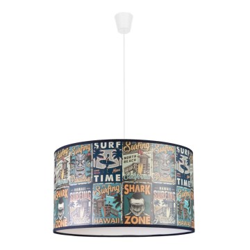 Duolla - Дитяча підвісна люстра PRINT M 1xE27/40W/230V діаметр 35 см постери