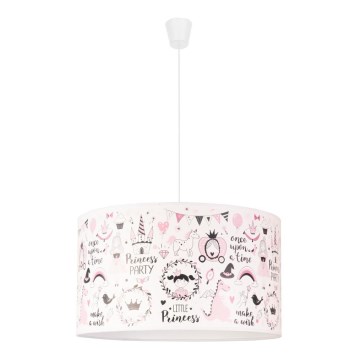 Duolla - Дитяча підвісна люстра PRINT M 1xE27/40W/230V діаметр 35 см казка