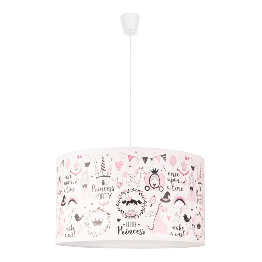 Duolla - Дитяча підвісна люстра PRINT M 1xE27/40W/230V діаметр 35 см казка