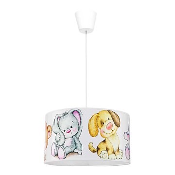 Duolla - Дитяча підвісна люстра SWEET BEARS 1xE27/40W/230V діаметр 35 см
