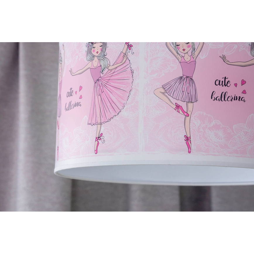 Duolla - Дитяча підвісна люстра PRINT M 1xE27/40W/230V діаметр 35 см балерини