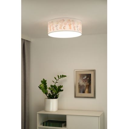 Duolla - Дитячий світлодіодний стельовий світильник CORTINA LED/26W/230V діаметр 40 см 4000K
