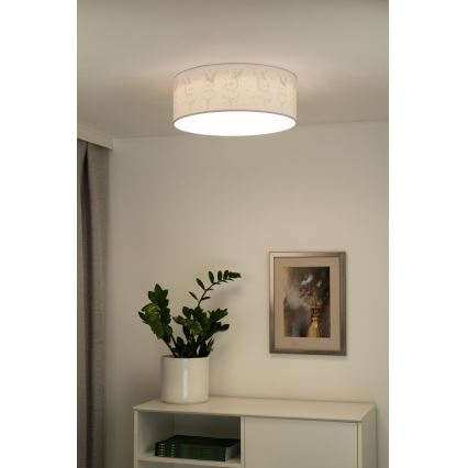 Duolla - Дитячий світлодіодний стельовий світильник CORTINA LED/26W/230V діаметр 40 см 4000K