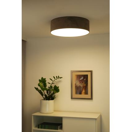 Duolla - Світильник стельовий LED CORTINA LED/26W/230V діам. 30 см 4000K коричневий