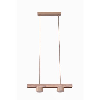 Duolla - Люстра на тросе IRONLINE 2xGX53/3W/230V, сосна/дуб/бежевый