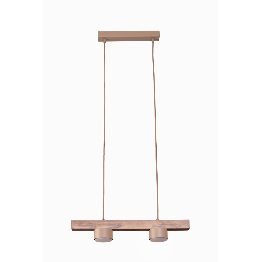 Duolla - Люстра на тросе IRONLINE 2xGX53/3W/230V, сосна/дуб/бежевый