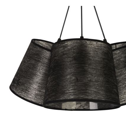 Duolla - Люстра на тросе ROSSA 3xE27/40W/230V черная