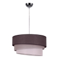 Duolla - Люстра на тросе TRIO 1xE27/40W/230V диам. 45 см антрацит/серый/белый