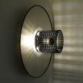 Duolla - Настенный светильник TOKYO RATTAN 1xE27/15W/230V диаметр 50 см серебристый/черный