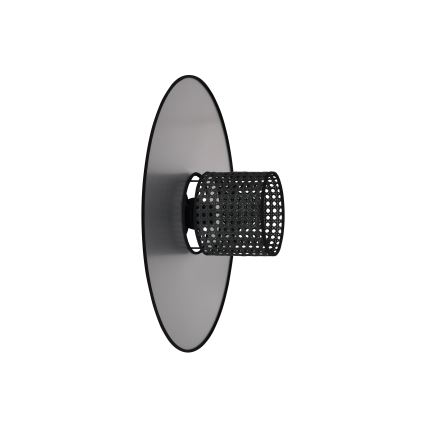 Duolla - Настенный светильник TOKYO RATTAN 1xE27/15W/230V диаметр 50 см серебристый/черный