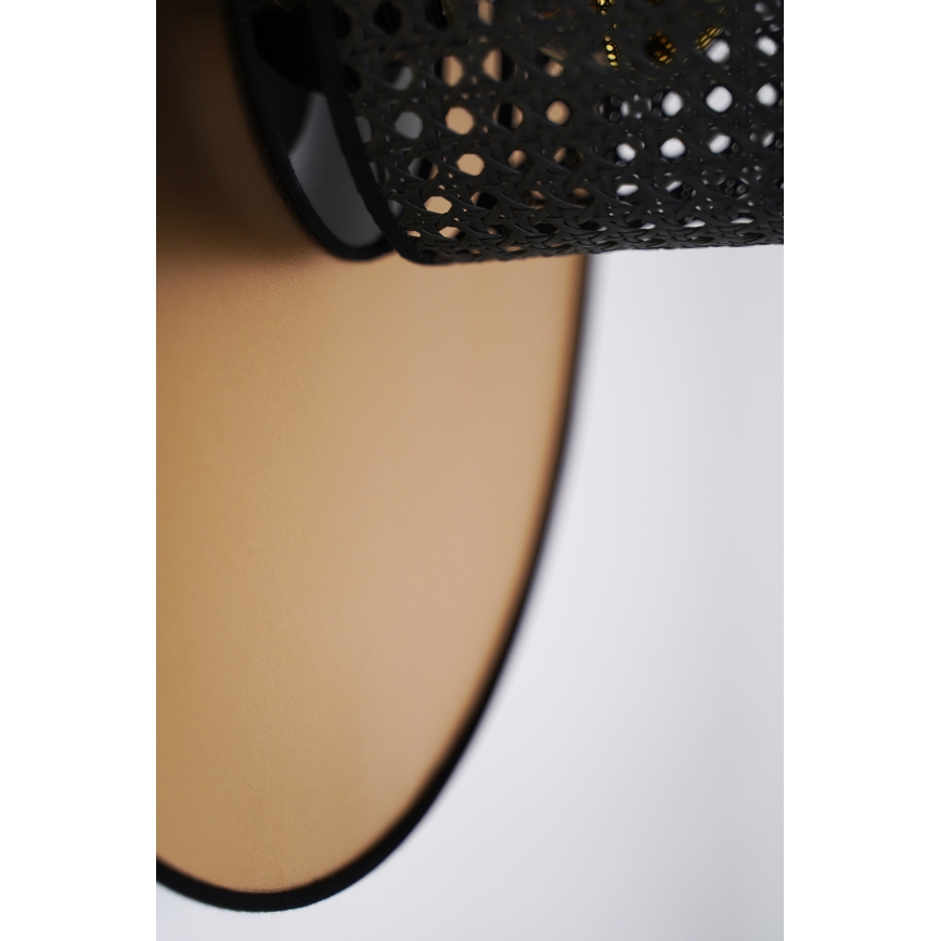 Duolla - Настенный светильник TOKYO RATTAN 1xE27/15W/230V диаметр 50 см золотистый/черный