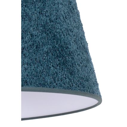 Duolla - Настільна лампа BOUCLE 1xE27/15W/230V діаметр 28 см бірюзовий/дерево