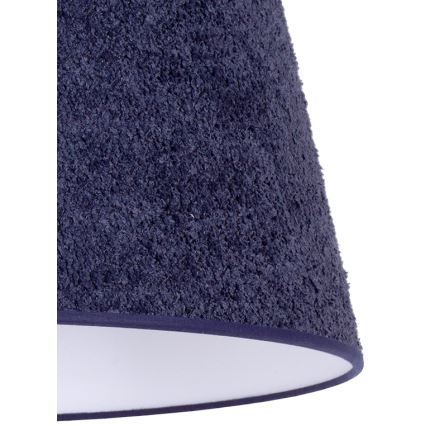 Duolla - Настільна лампа BOUCLE 1xE27/15W/230V діаметр 28 см синій/дерево