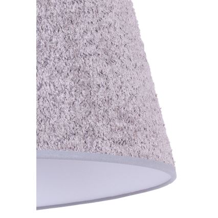 Duolla - Настільна лампа BOUCLE 1xE27/15W/230V діаметр 28 см сірий/дерево