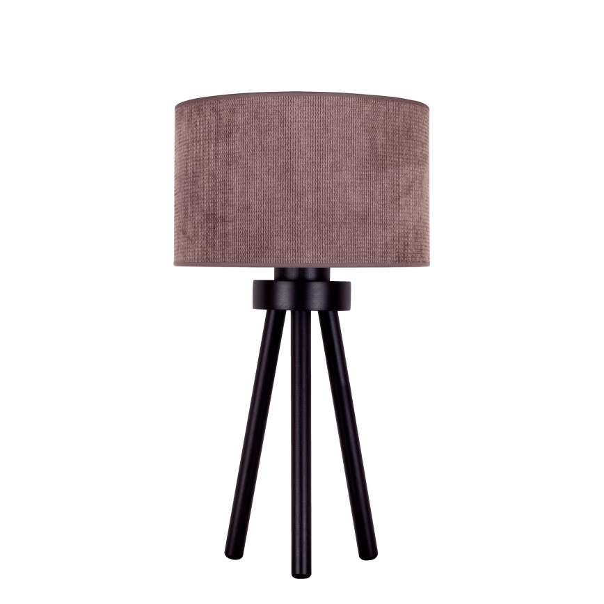 Duolla - Настільна лампа LYON 1xE27/15W/230V діаметр 30 см коричневий