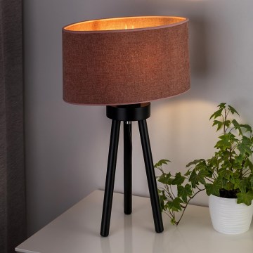 Duolla - Настільна лампа OVAL 1xE27/15W/230V діаметр 30 см рожевий