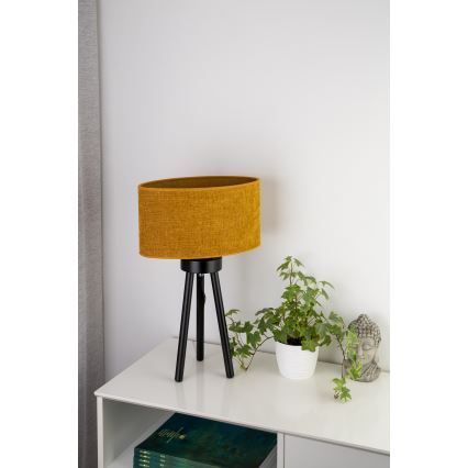 Duolla - Настільна лампа OVAL 1xE27/15W/230V діаметр 30 см коричневий