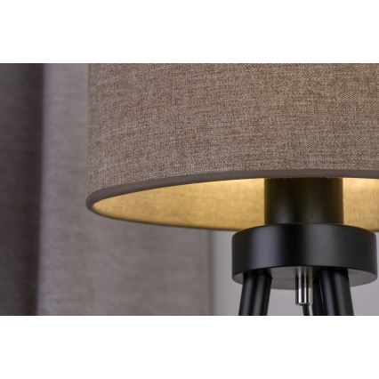 Duolla - Настільна лампа OVAL 1xE27/15W/230V діаметр 30 см коричневий