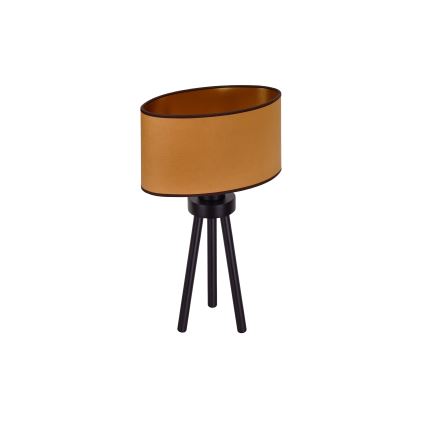 Duolla - Настільна лампа OVAL VEGAN 1xE27/15W/230V діаметр 30 см коричневий