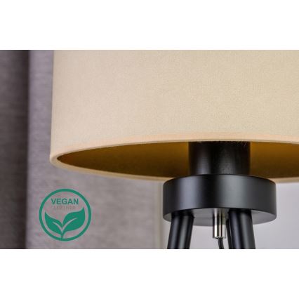 Duolla - Настільна лампа OVAL VEGAN 1xE27/15W/230V діаметр 30 см кремовий