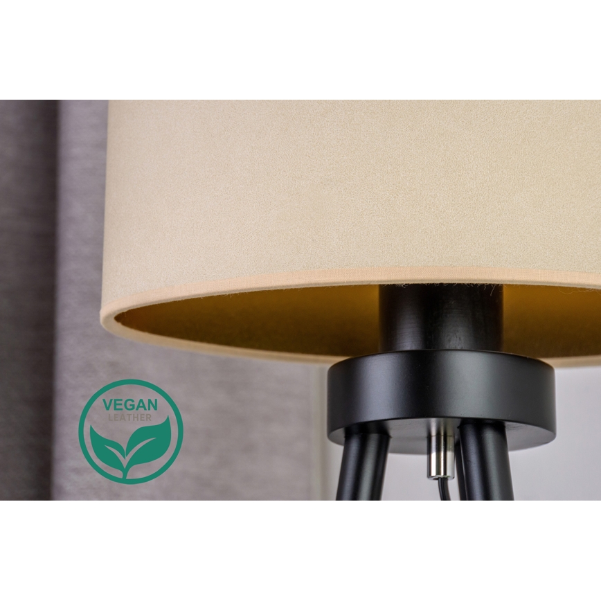 Duolla - Настільна лампа OVAL VEGAN 1xE27/15W/230V діаметр 30 см кремовий