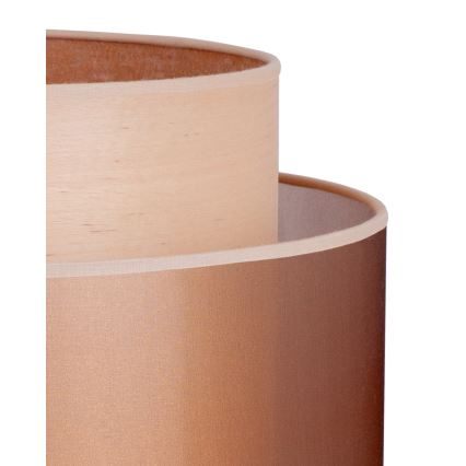 Duolla - Настільна лампа WOOD BOHO 1xE27/15W/230V діаметр 25 см мідний/коричневий/бежевий