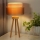 Duolla - Настільна лампа WOOD BOHO 1xE27/15W/230V діаметр 25 см мідний/коричневий/бежевий