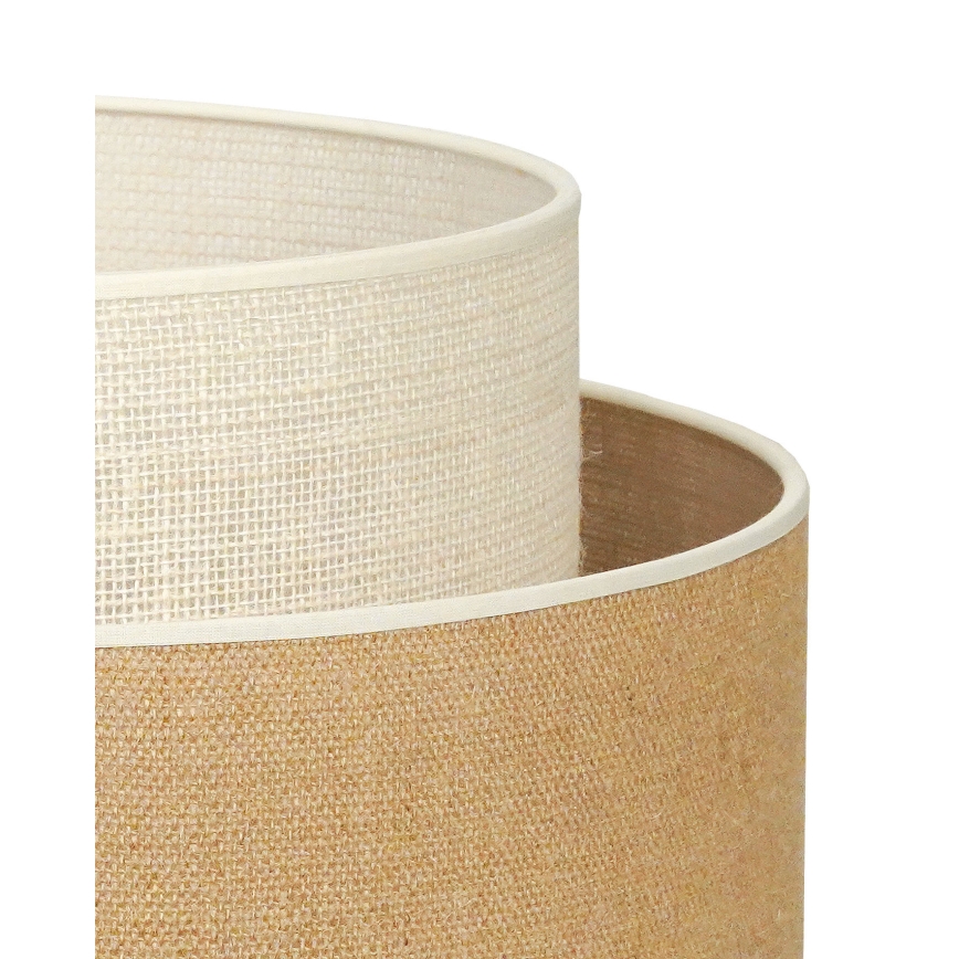 Duolla - Настільна лампа YUTE BOHO 1xE27/15W/230V коричневий/кремовий