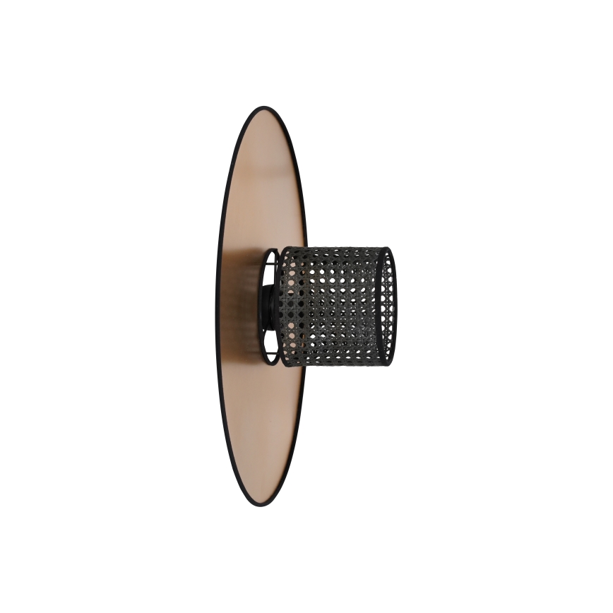 Duolla - Настінний світильник TOKYO RATTAN 1xE27/15W/230V діаметр 50 см золотий/чорний
