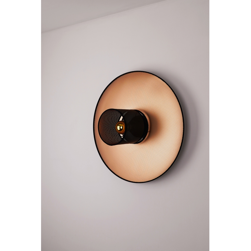 Duolla - Настінний світильник TOKYO SHINY 1xE27/15W/230V діаметр 50 см мідний/чорний