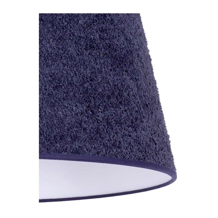 Duolla - Настольная лампа BOUCLE 1xE27/15W/230V диаметр 28 см синий/дерево