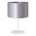 Duolla - Настольная лампа CANNES 1xE14/15W/230V диаметр 20 cm серебристый/белая