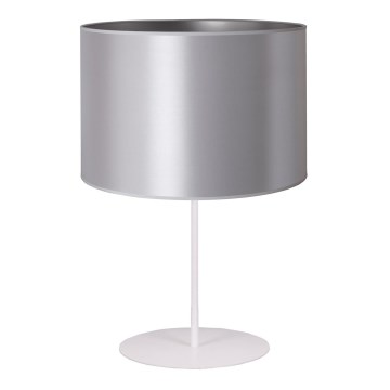 Duolla - Настольная лампа CANNES 1xE14/15W/230V диаметр 20 cm серебристый/белая