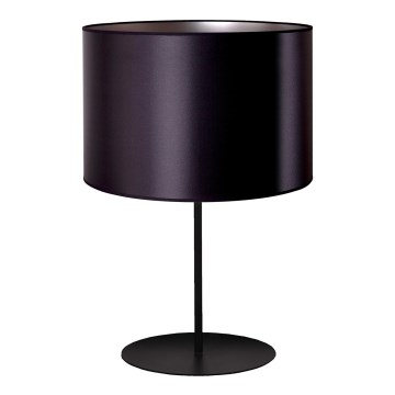 Duolla - Настольная лампа CANNES 1xE14/15W/230V диаметр 20 см черный/серебристый