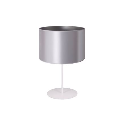 Duolla - Настольная лампа CANNES 1xE14/15W/230V диаметр 20 cm серебристый/белая