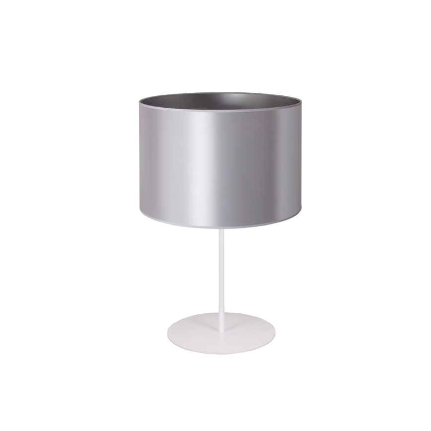 Duolla - Настольная лампа CANNES 1xE14/15W/230V диаметр 20 cm серебристый/белая