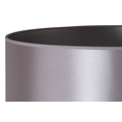 Duolla - Настольная лампа CANNES 1xE14/15W/230V диаметр 20 см серебристый/черный