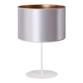 Duolla - Настольная лампа CANNES 1xE14/15W/230V диаметр 20 см серебристый/медный/белый
