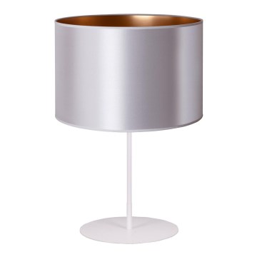 Duolla - Настольная лампа CANNES 1xE14/15W/230V диаметр 20 см серебристый/медный/белый